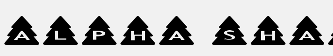 Alpha Shapes Xmas Trees